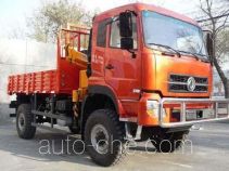 Бортовой грузовик с краном-манипулятором (КМУ) повышенной проходимости для работы в пустыне Dongfeng